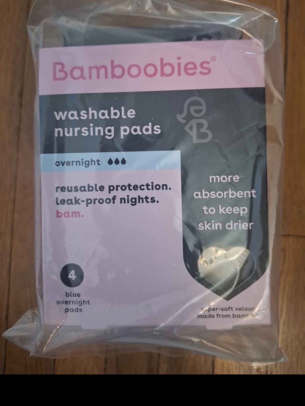 Bamboobies Nursing Pads, 4 Boxes Of 4 Pads Each (16 Pads)